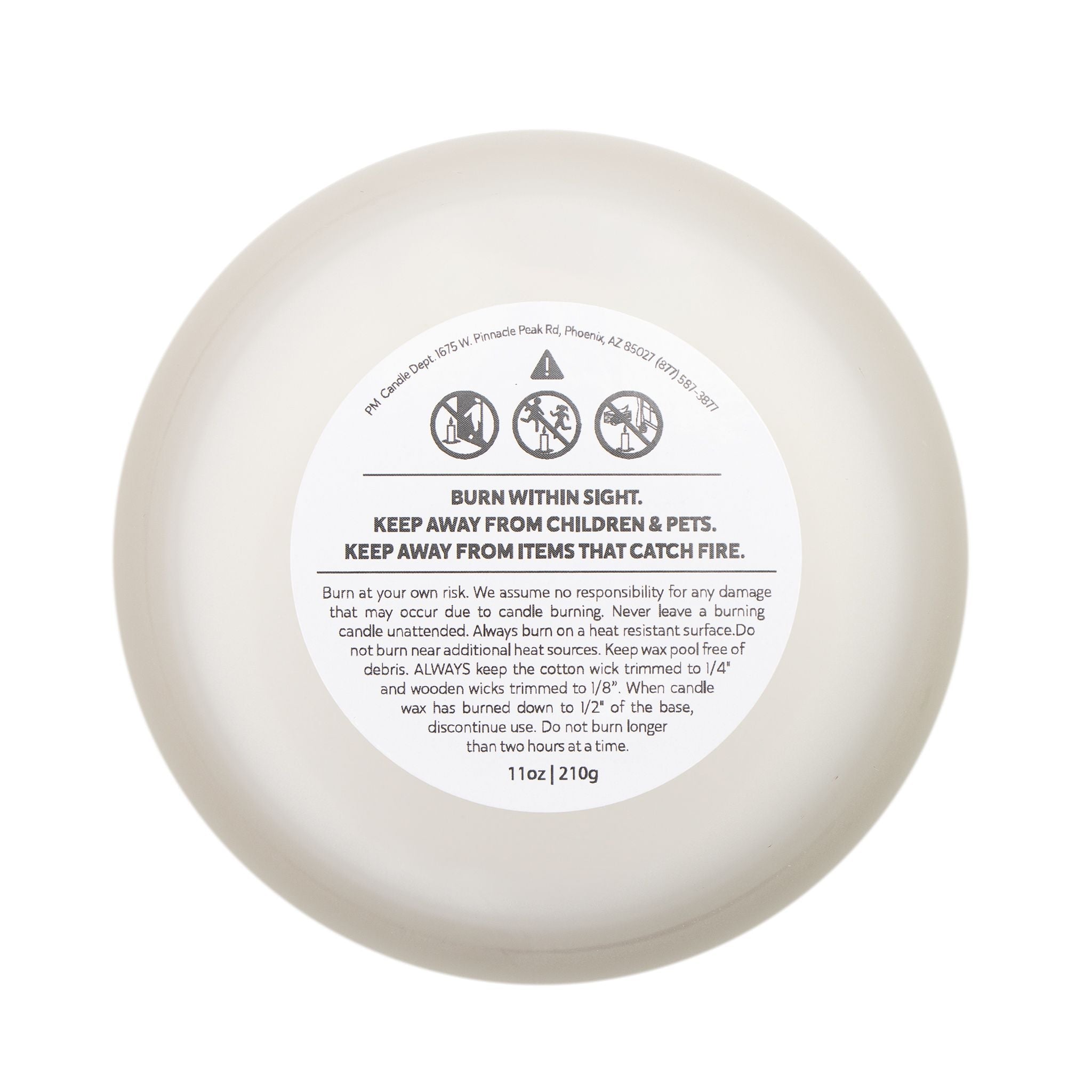 Cancer Sea Minerals Zodiac Candle - 11oz Frosted Glass Aromatherapy