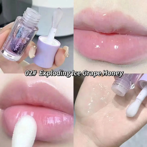 Water Light Lip Gloss Moisturizer Transparent Jelly Mirror Fruit
